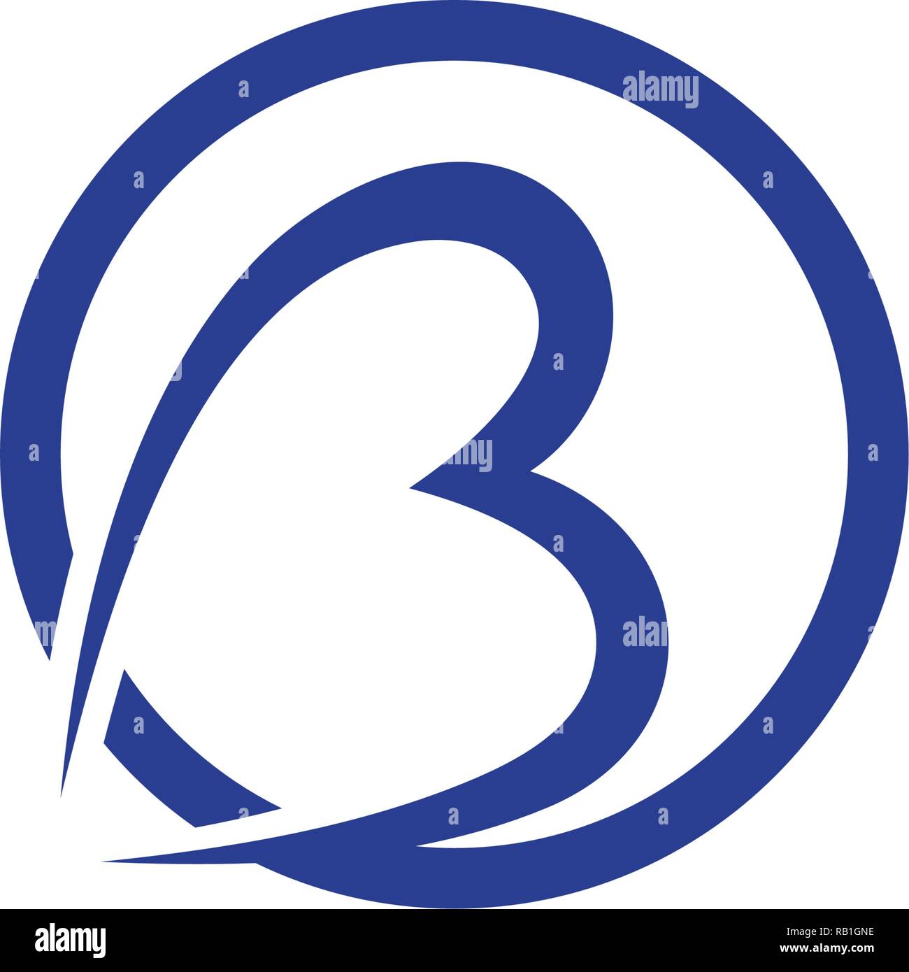 B Letter with shield logo template Stock Vector Image & Art - Alamy
