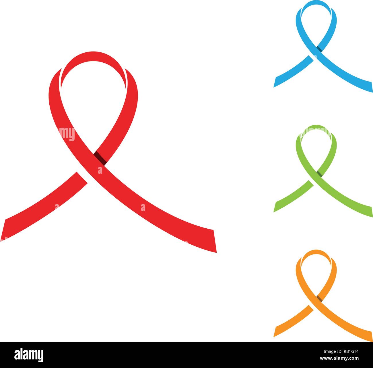 Flat vector ribbons banners flat isolated white background Stock Vector ...