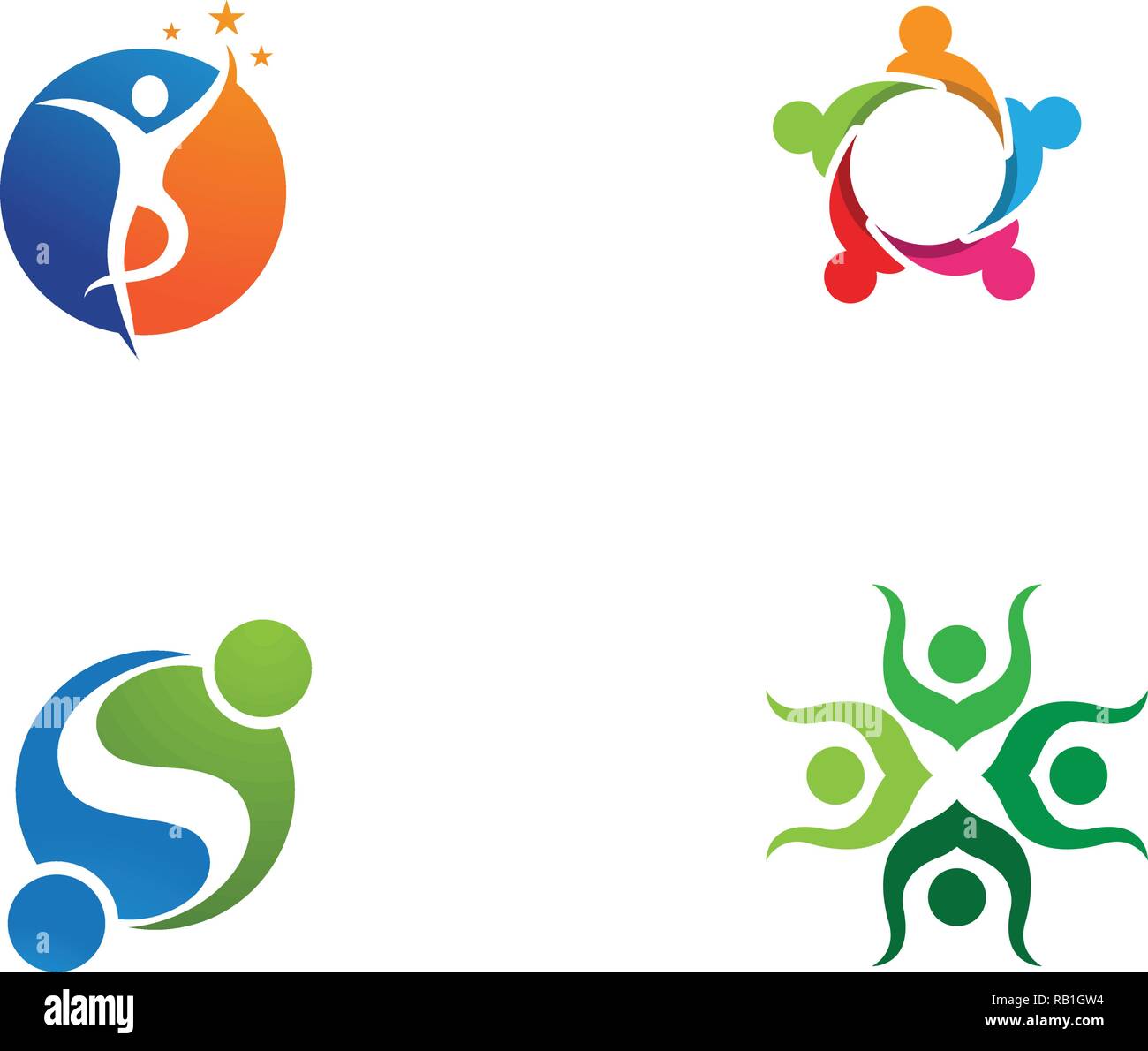 Community people care and symbols template Stock Vector Image & Art - Alamy