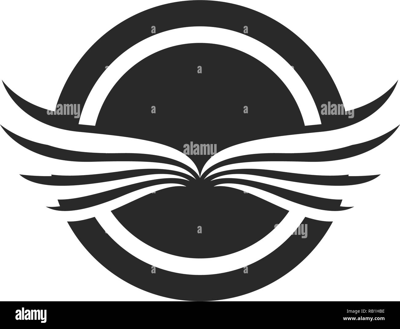 Falcon Wing Logo Template vector icon Stock Vector Image & Art - Alamy