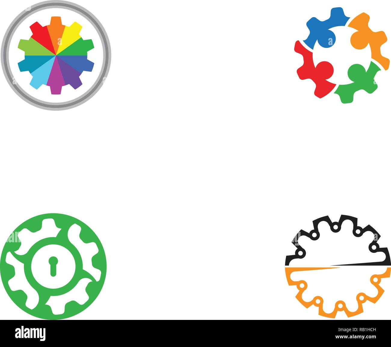 Gear Logo Template vector icon illustration Stock Vector Image & Art ...