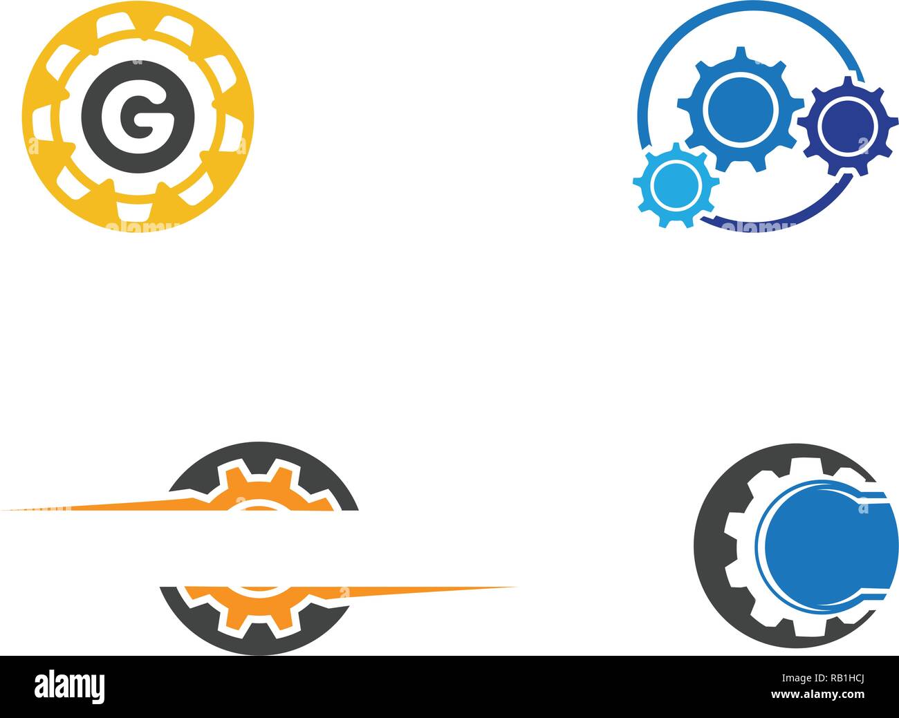 Gear Logo Template vector icon illustration Stock Vector Image & Art ...