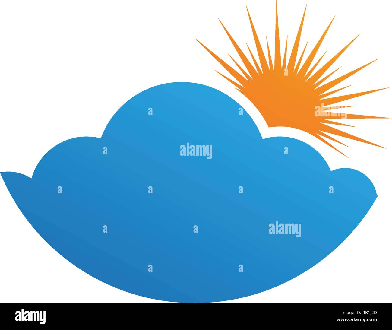 Cloud servers data logo and symbols icons Stock Vector