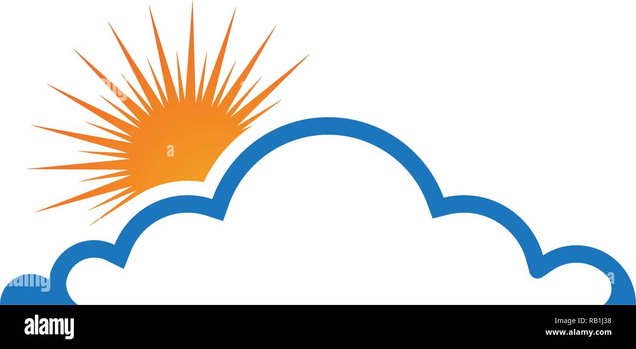 Cloud servers data logo and symbols icons Stock Vector