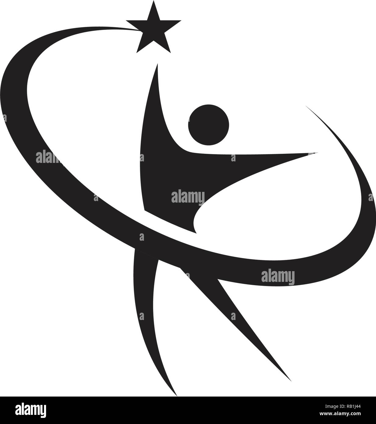 Star success people template vector icon illustration design Stock ...