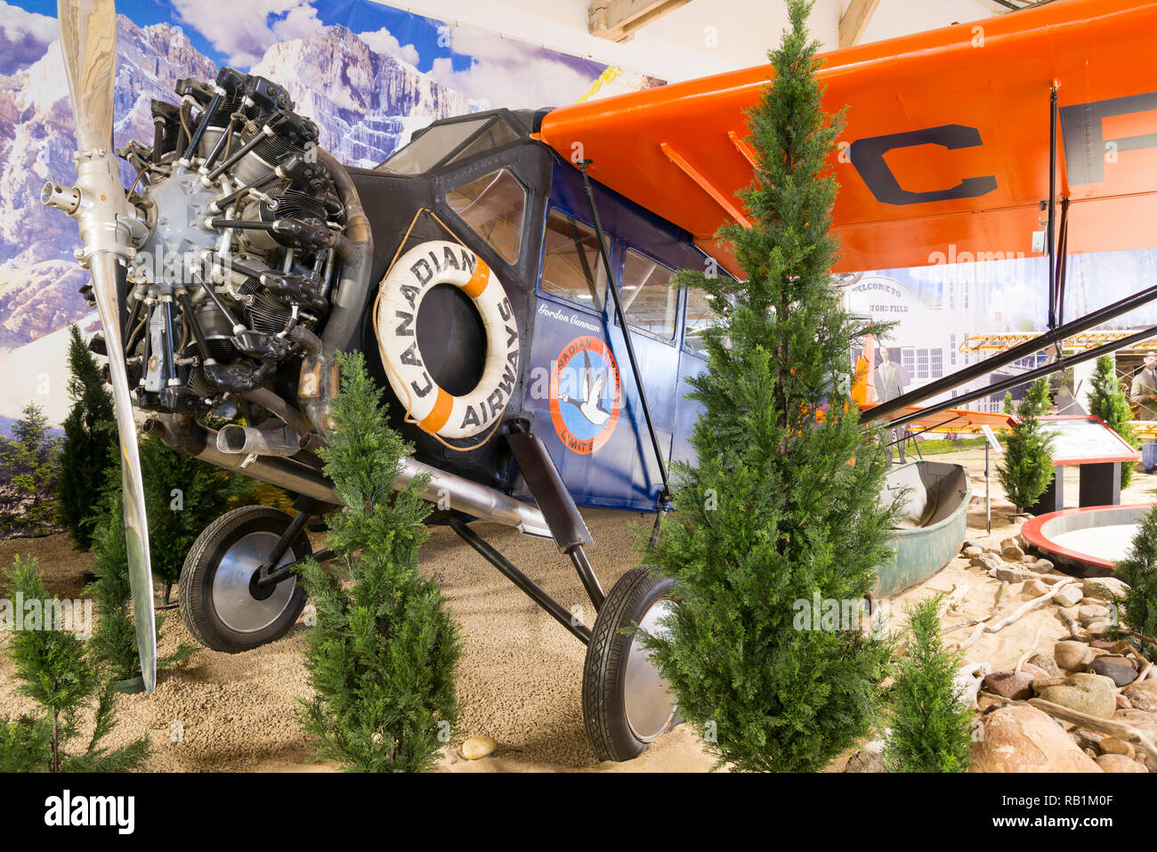 Fairchild at the Edmonton Aviation Museum Stock Photo