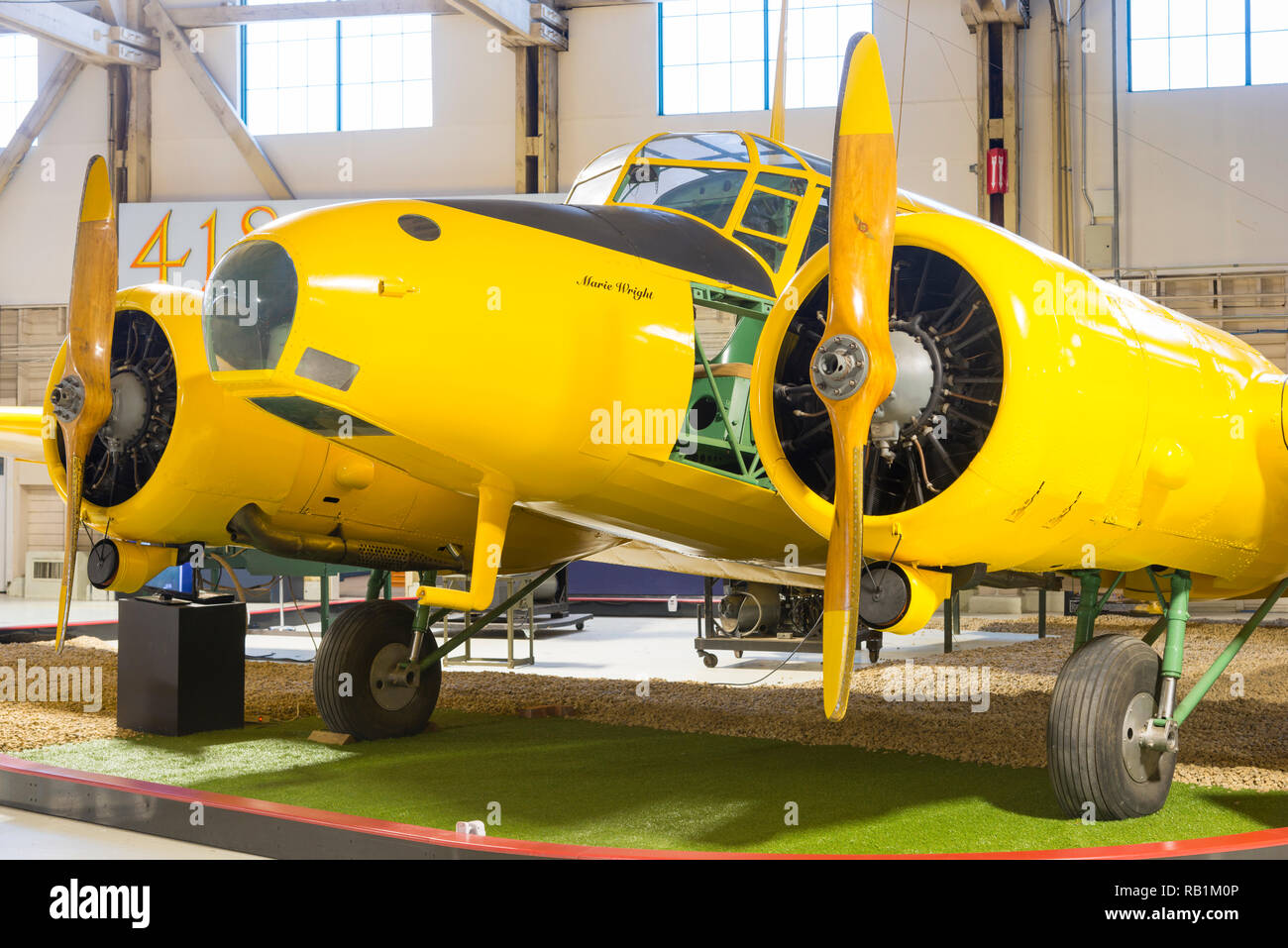 Avro Anson MK2 at the Edmonton Aviation Museum Stock Photo