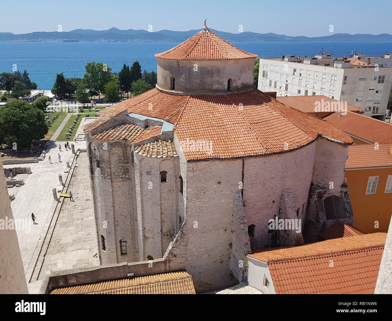 St.Donatus church in Roman Forum in Zadar. Croatia. Stock Photo