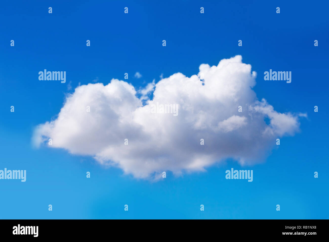 single cloud in the blue sky Stock Photo
