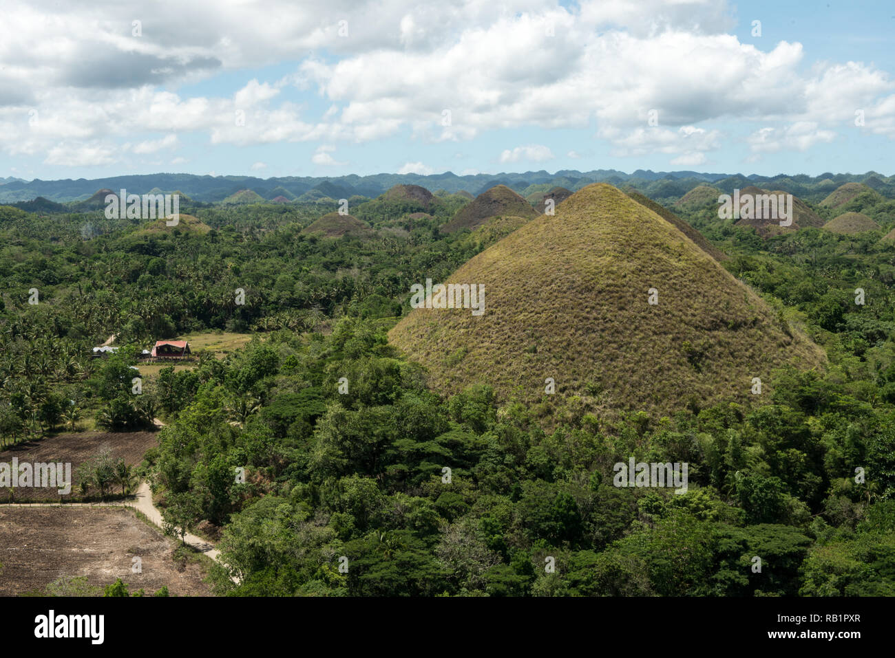 Chocolate hills - Bohol, Philippines Stock Photo