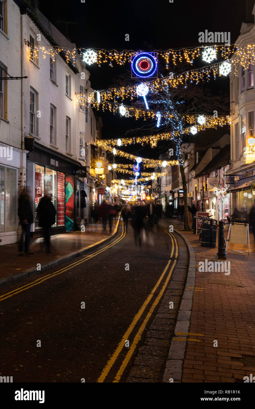 Brighton Christmas Lights 2018 Stock Photo Alamy