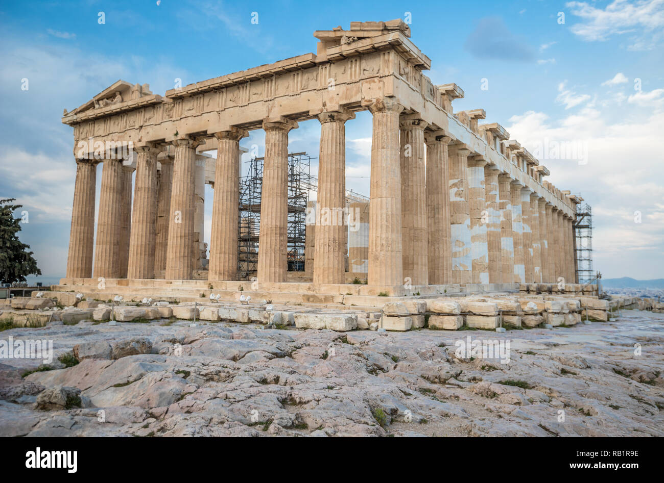 The Parthenon in Acropolis Stock Photo