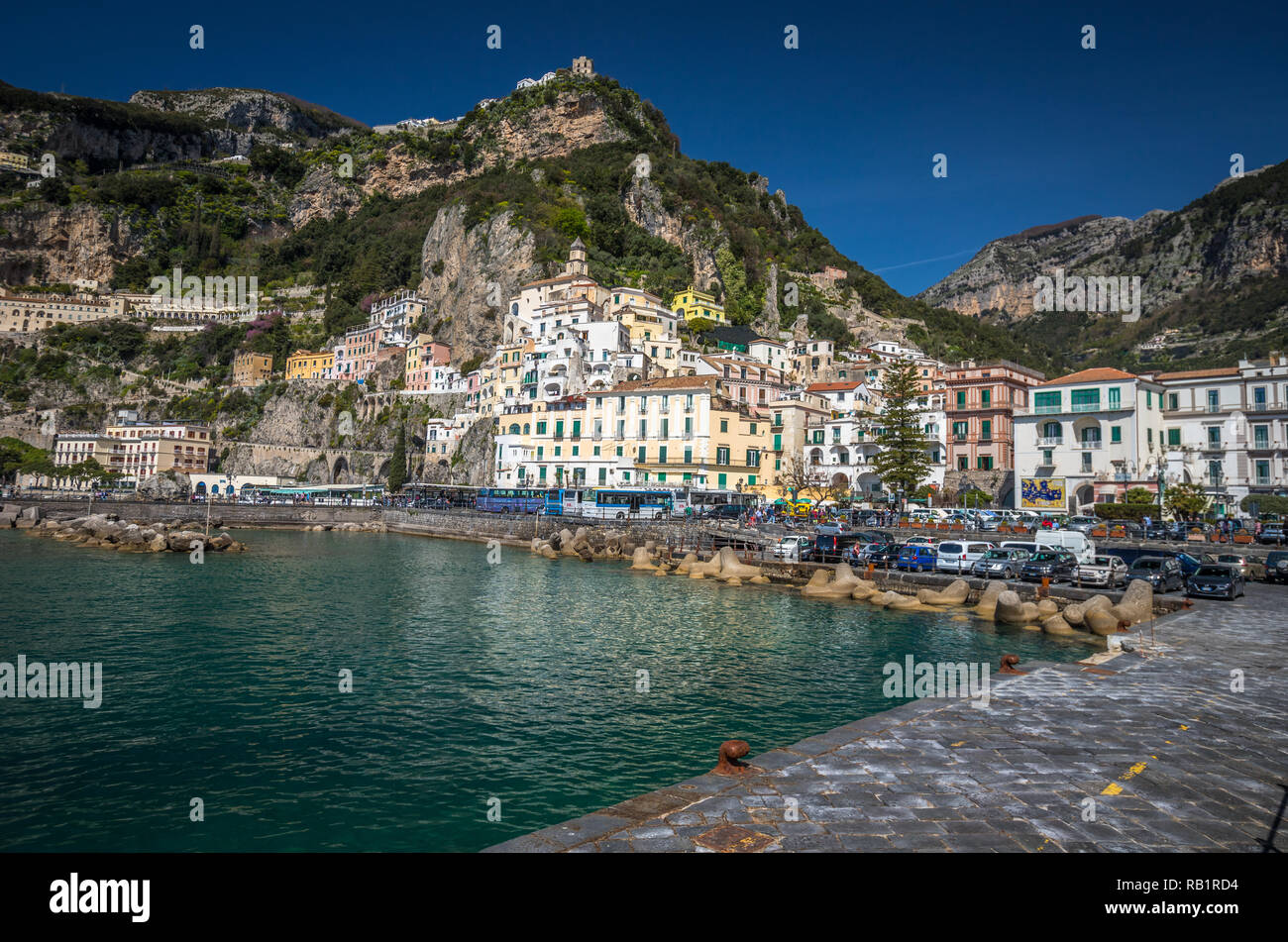 Nice town of Amalfi Stock Photo