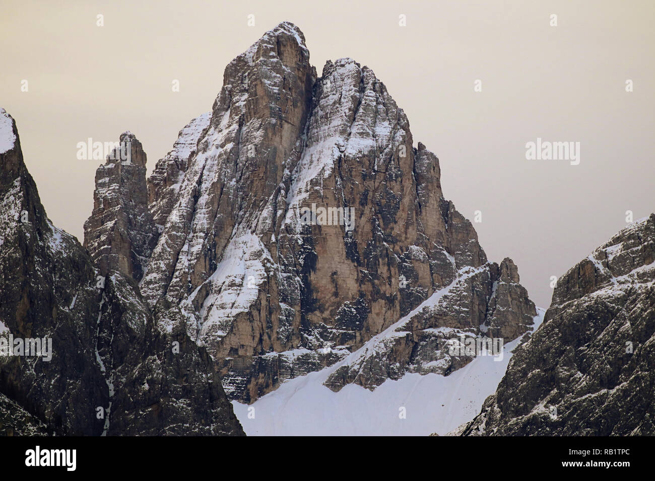 Italy, Dolomiti di Sesto (Dolomites of Sesto), panoramic view of the