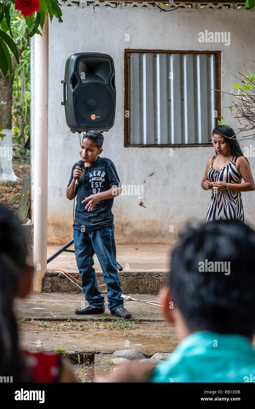 latin people with microphone at party in Guatemala Stock Photo Alamy