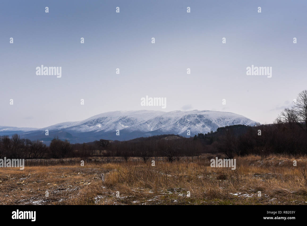 Veliki Vukan 825m serbian mountain in Homolje Stock Photo