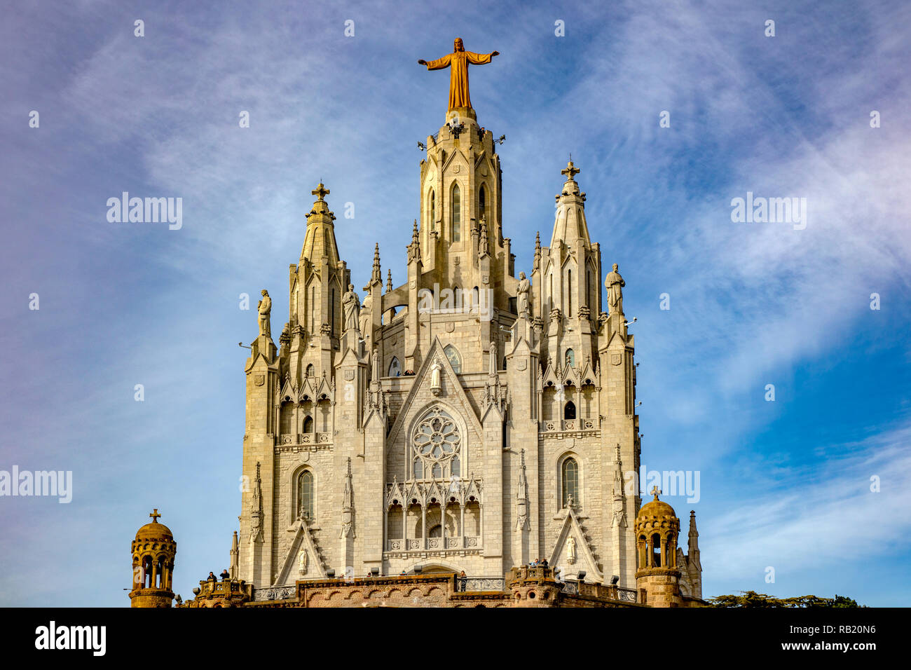 Kirche Sagrat Cor, Tibidabo, Barcelona, Katalonien, Spanien Stock Photo