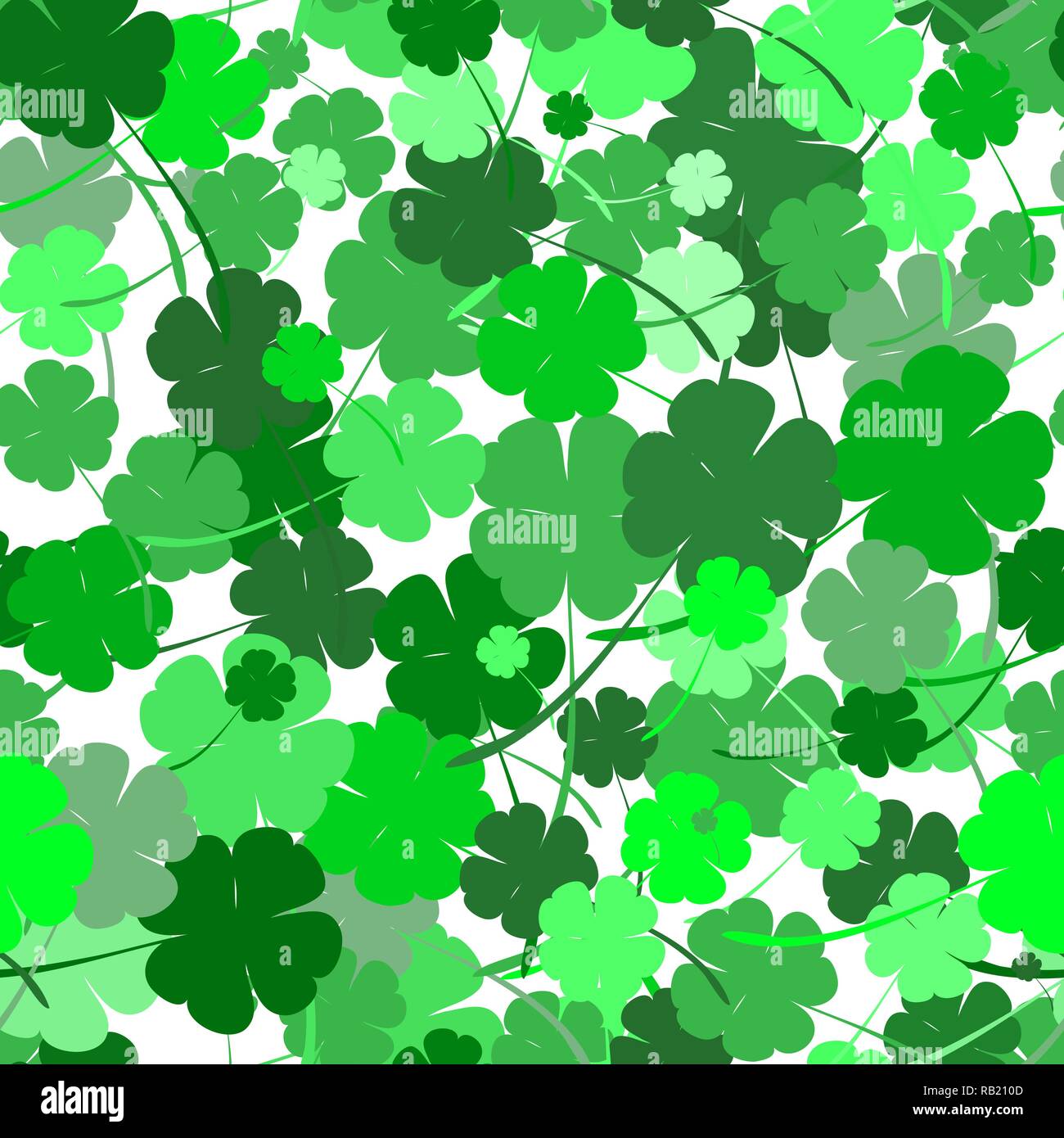 Seamless clover background Stock Vector Images - Alamy