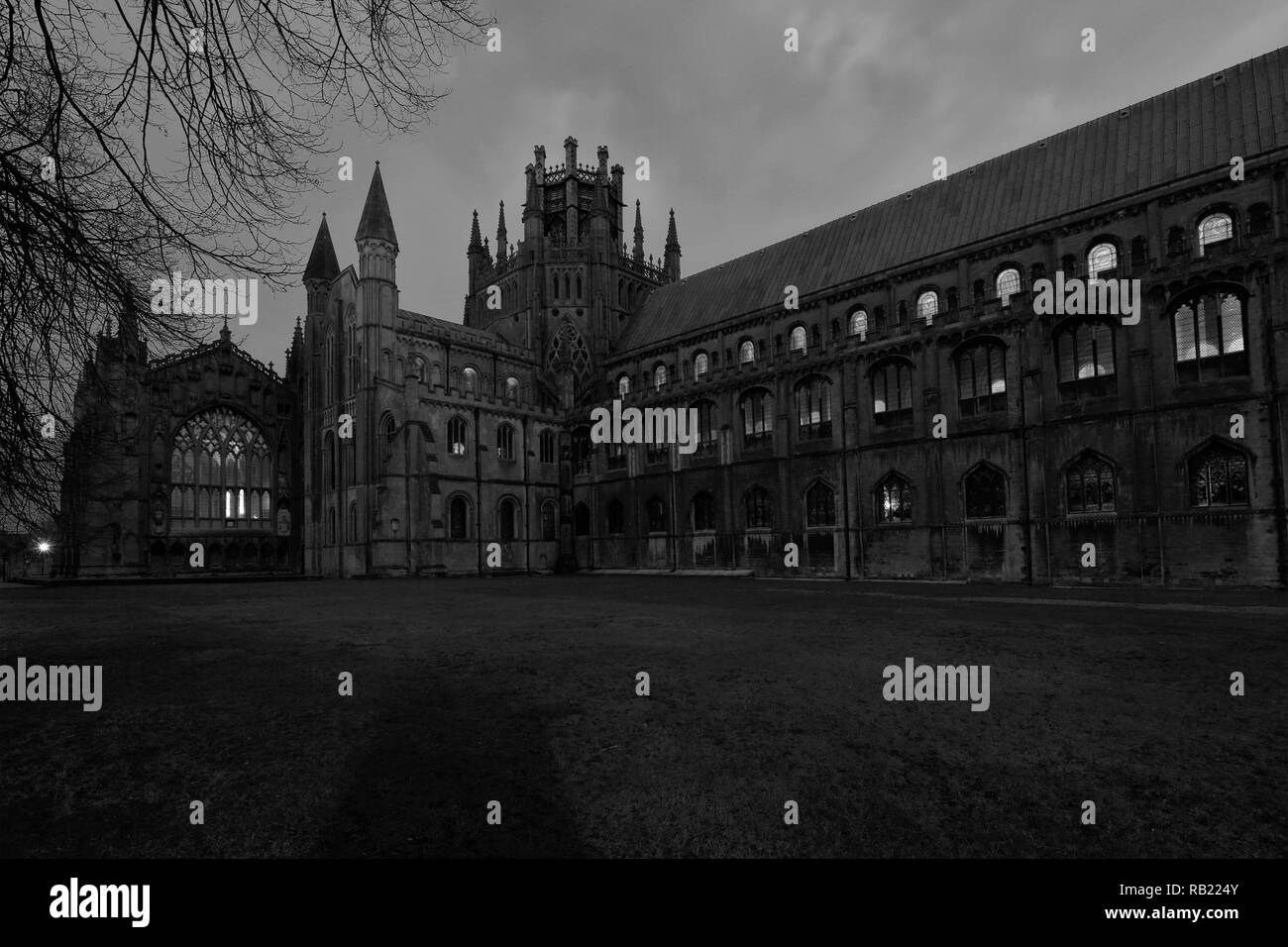 The West front of Ely Cathedral, Ely City, Cambridgeshire, England, UK Stock Photo
