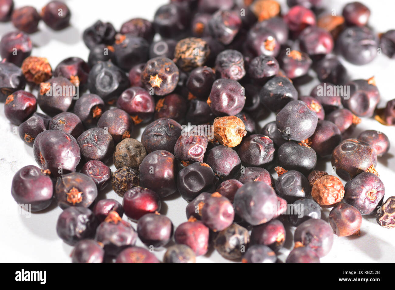 Dried Juniper Berries Stock Photo Alamy
