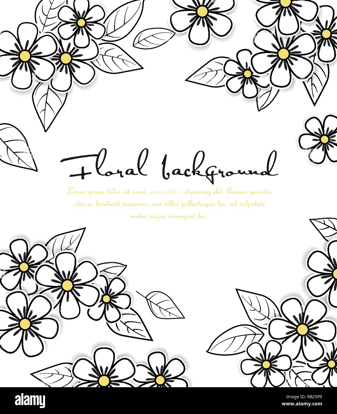 Card floral background Stock Vector Image & Art - Alamy