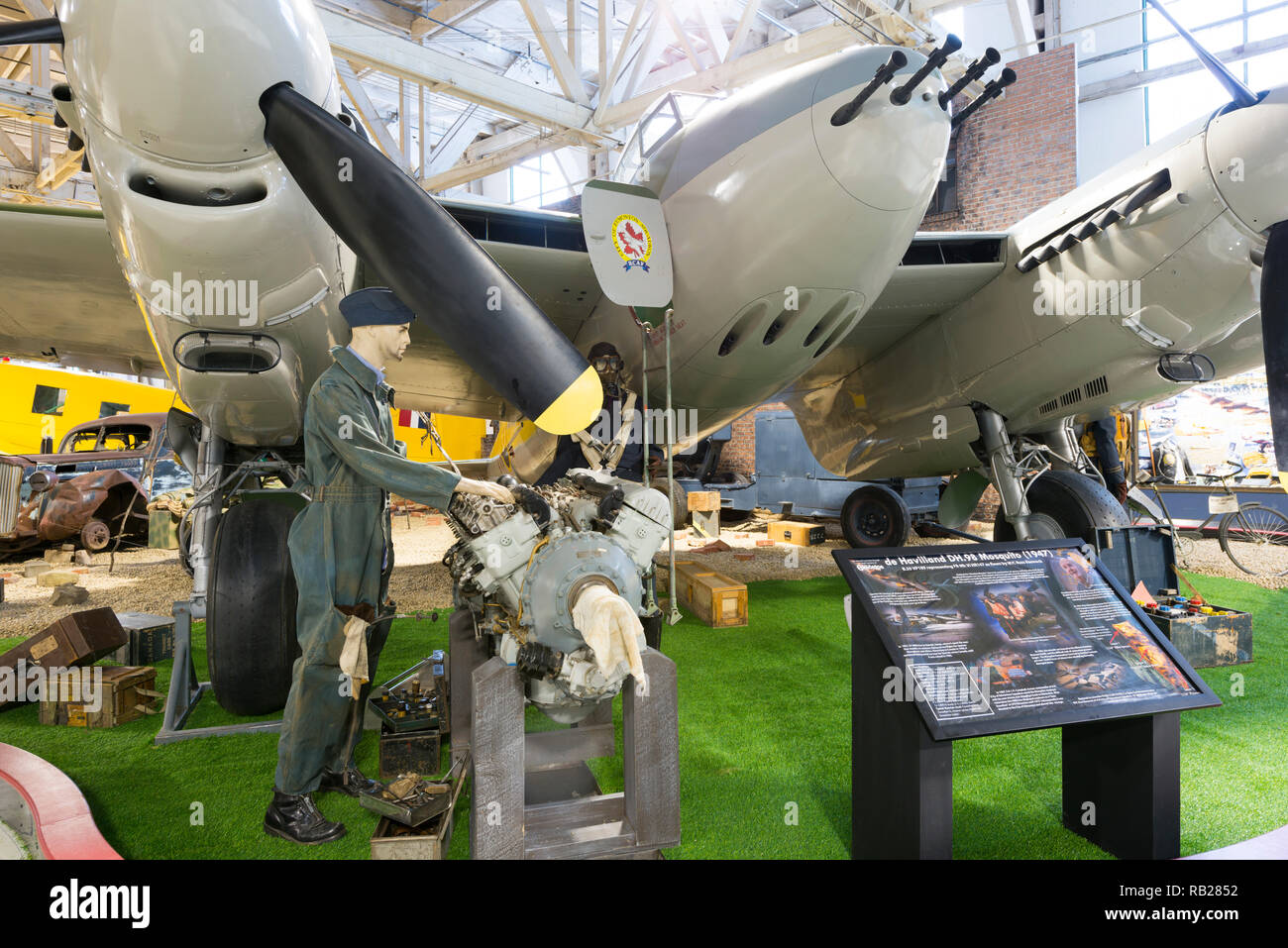 1947 ed Havilland DH.98 Mosquito at the Aviation Museum Stock Photo