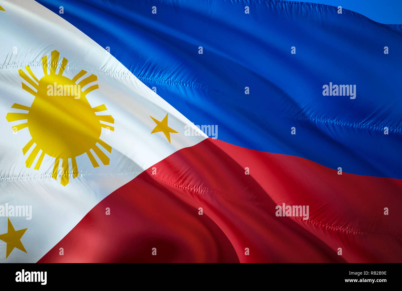 Philippines Flag 3d Waving Flag Design The National Symbol Of Philippines 3d Rendering Philippine National Colors National Flag Of Philippines Fo Stock Photo Alamy
