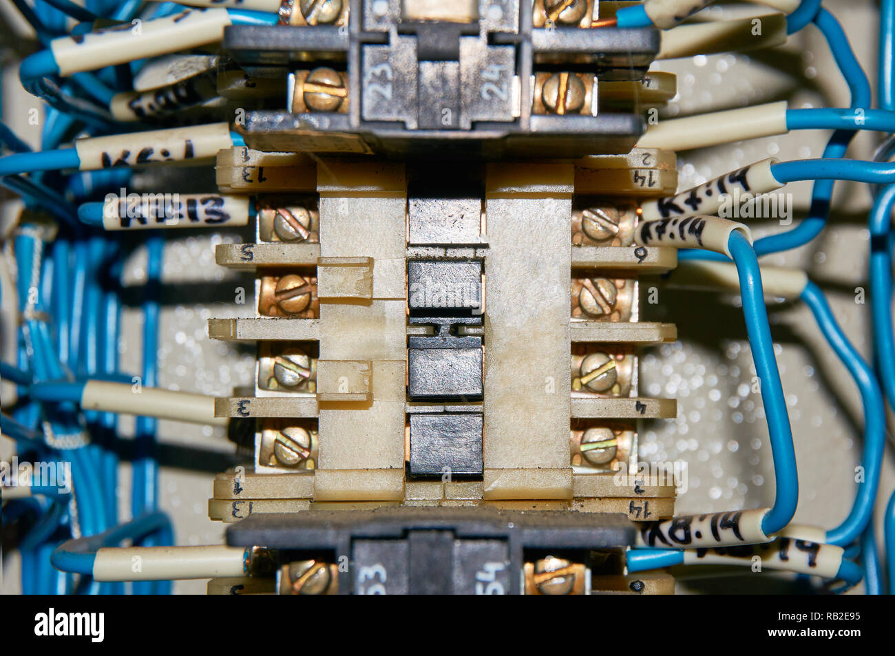 Terminals in electrical control panel hi-res stock photography and ...