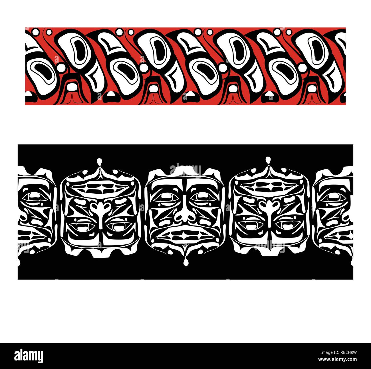Vector illustration abstract native north american seamless pattern ...