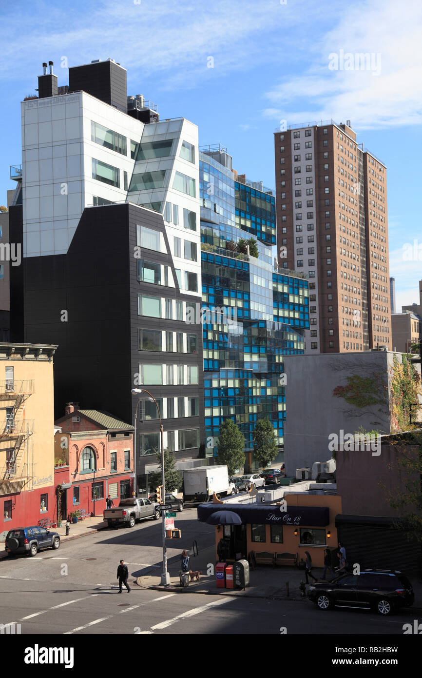 Apartment Buildings, Chelsea, Manhattan, New York City, New York ...