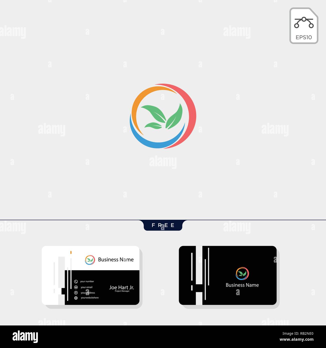 eco leaf creative logo template vector illustration, get free business ...