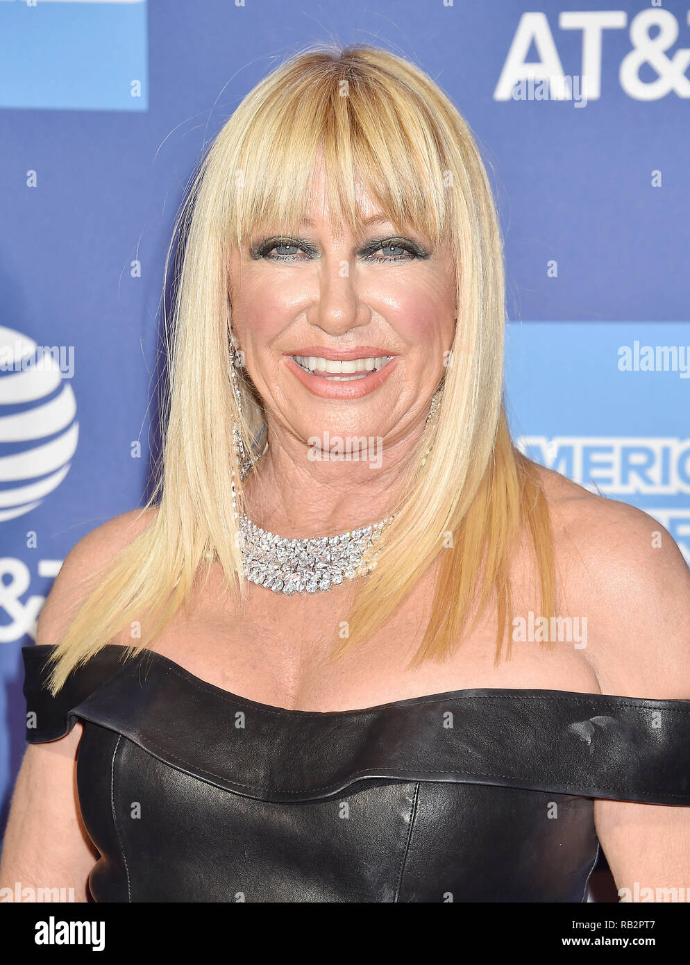 PALM SPRINGS, CA - JANUARY 03: Suzanne Somers attends the 30th Annual Palm Springs International Film Festival Film Awards Gala at Palm Springs Conven Stock Photo