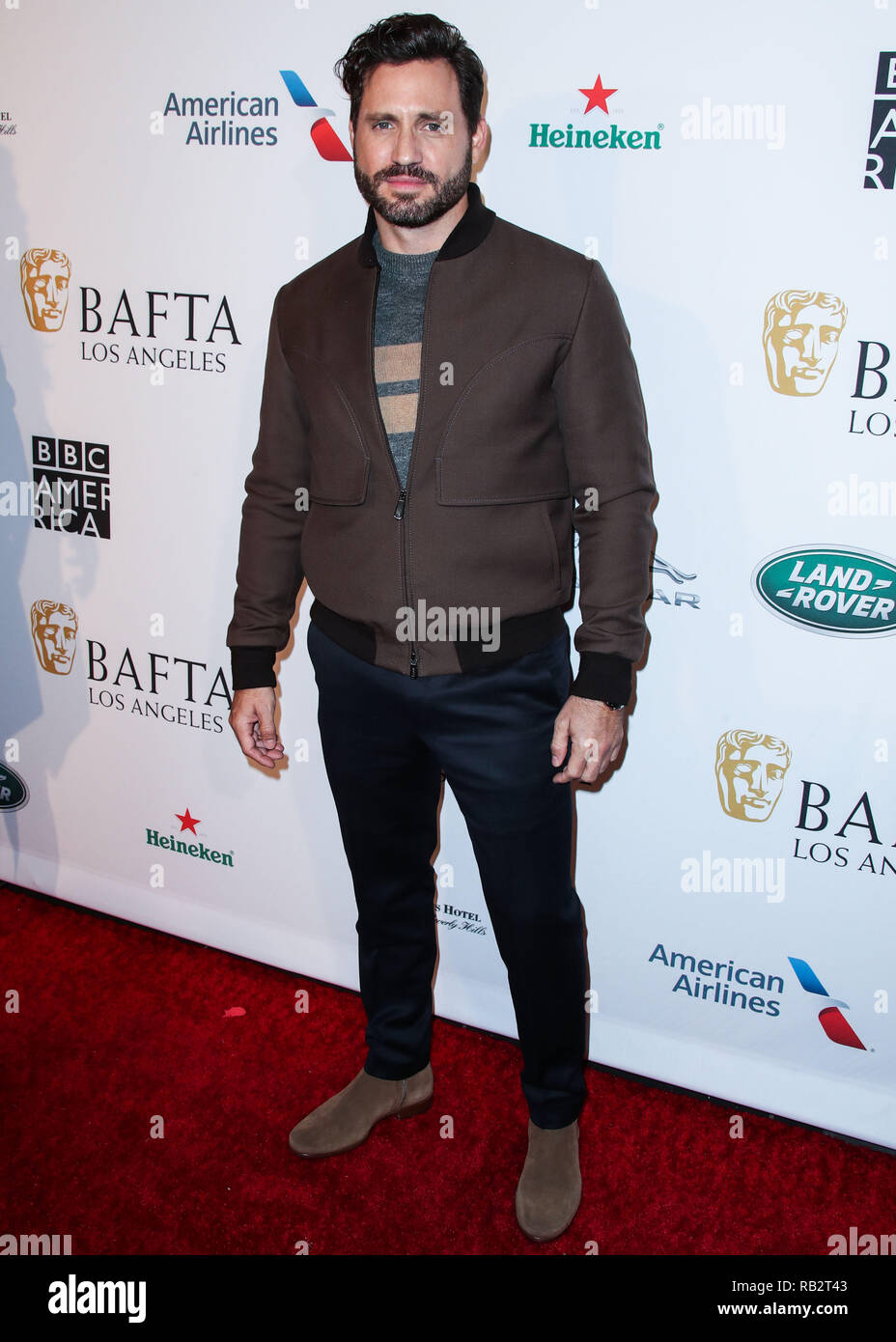 California, USA. 5th Jan 2019. Edgar Ramirez arrives at the BAFTA (British  Academy of Film and Television Arts) Los Angeles Tea Party 2019 held at the  Four Seasons Hotel Los Angeles at