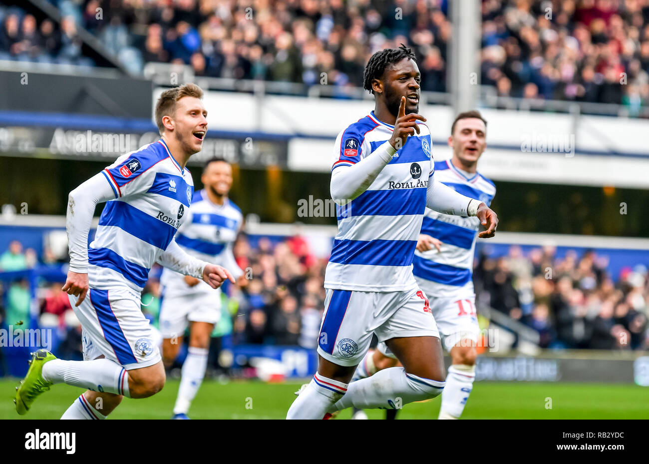 London Uk 06th Jan 2019 Aramide Oteh Of Queens Park Rangers