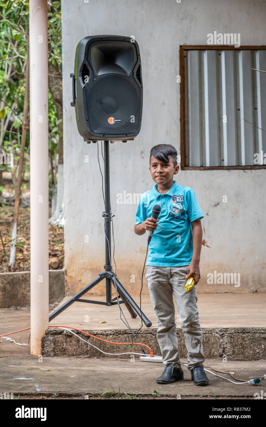 latin people with microphone at party in Guatemala Stock Photo Alamy