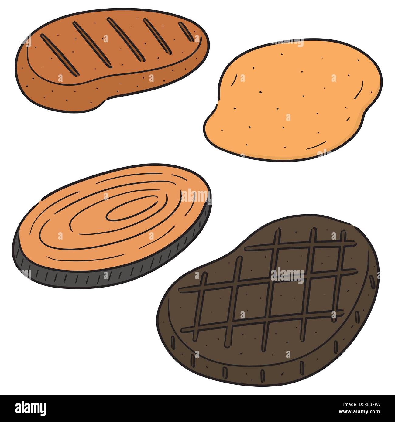 vector set of steak Stock Vector Image & Art - Alamy