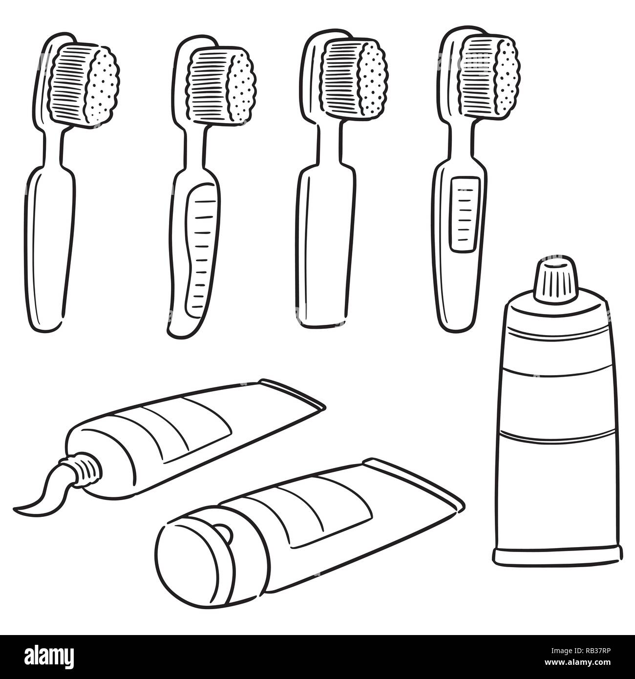 vector set of tooth care set Stock Vector Image & Art - Alamy
