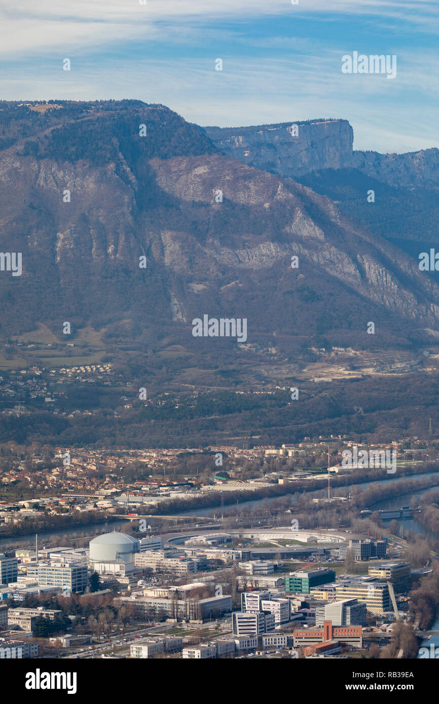 Grenoble, France, January 2019 : European Synchrotron Radiation Facility Stock Photo