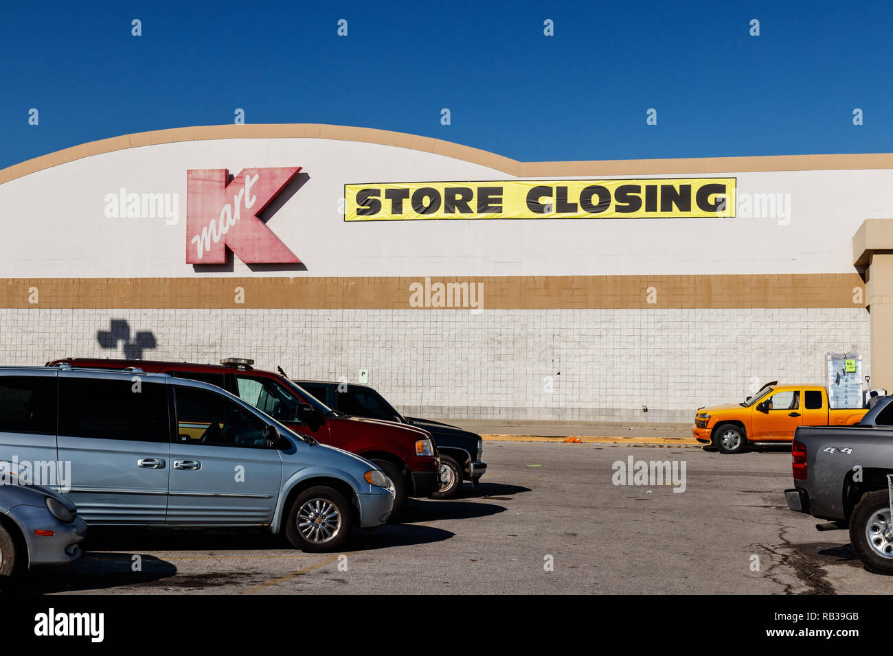 Indianapolis - Circa January 2019: Kmart Retail Location. Sears Holdings filed for bankruptcy and has decided to close many locations I Stock Photo