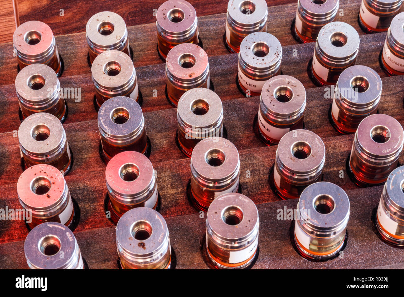 Sample Vape Juice Canisters. The benefits of vaping as a way to quit smoking far outweigh the health risks V Stock Photo