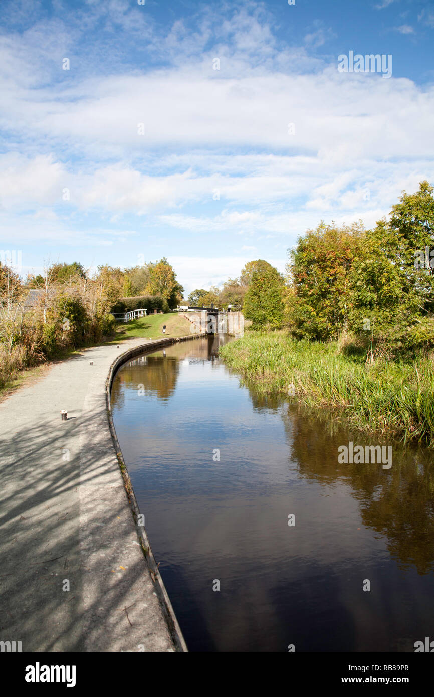 The Montgomery Canal near Lower Frankton Ellesmere Shropshire England Stock Photo Alamy