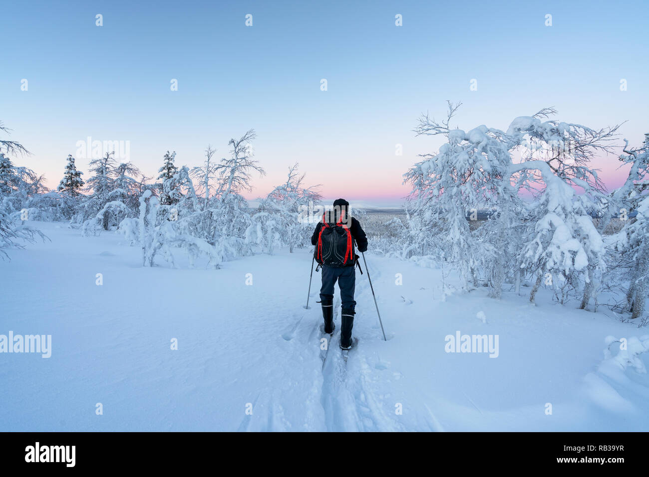 At Korvatunturi fjell, Lapland, Finland, Europe Stock Photo