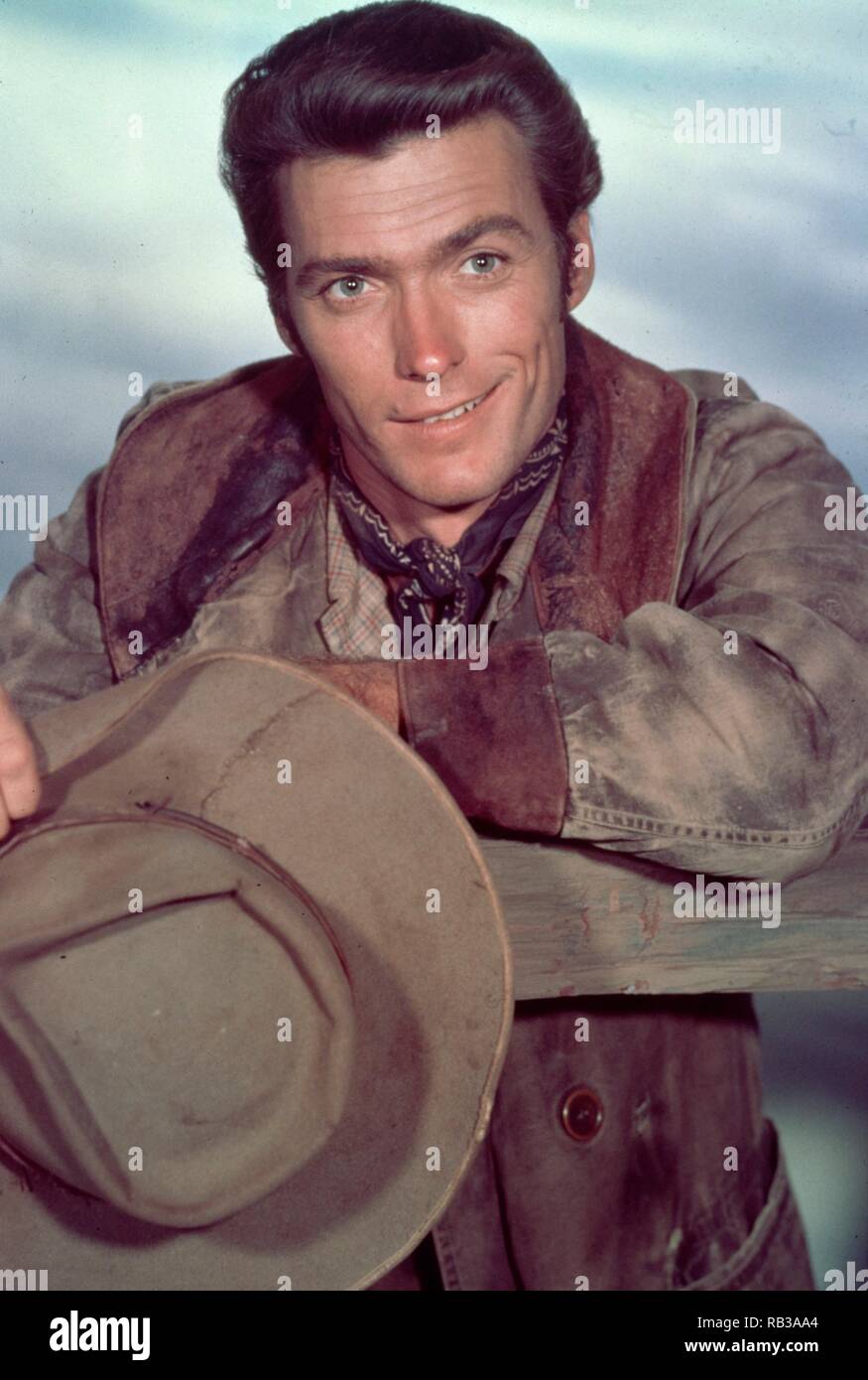 Original film title: RAWHIDE-TV. English title: RAWHIDE-TV. Year: 1959. Stars: CLINT EASTWOOD. Credit: M.G.M TELEVISION/CBS TELEVISION / Album Stock Photo