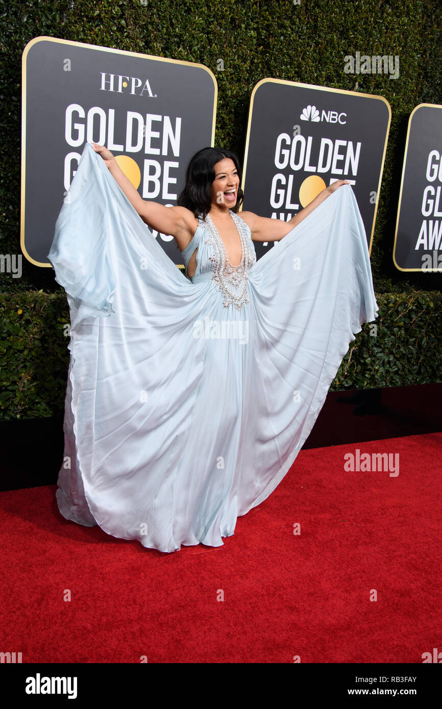 Gina Rodriguez attends the 76th Annual Golden Globe Awards at the