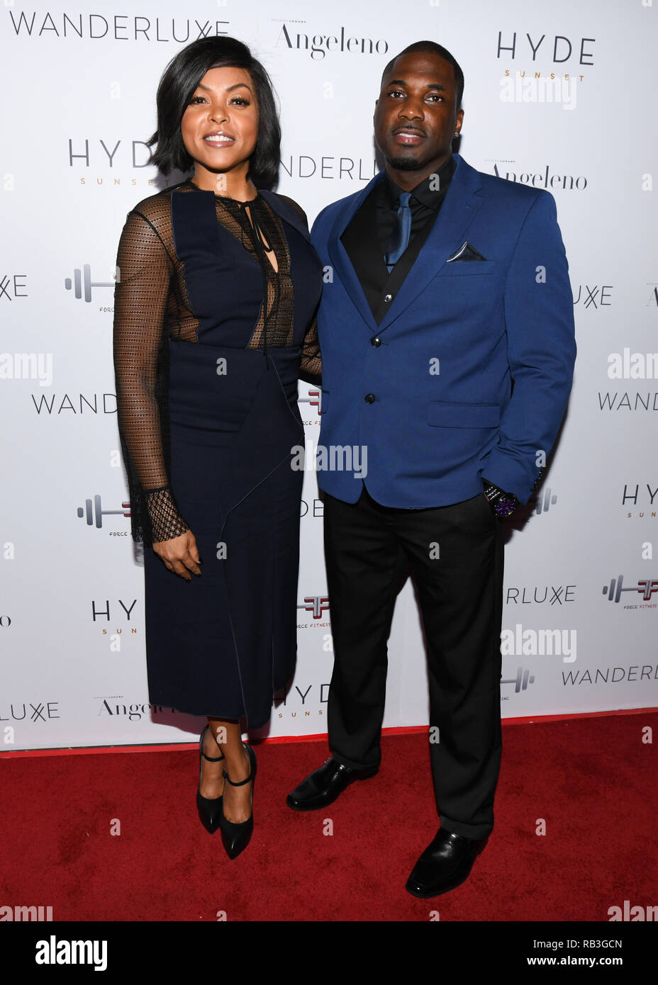 Actress Taraji P. Henson and Mike T attends Angeleno Present "A Toast