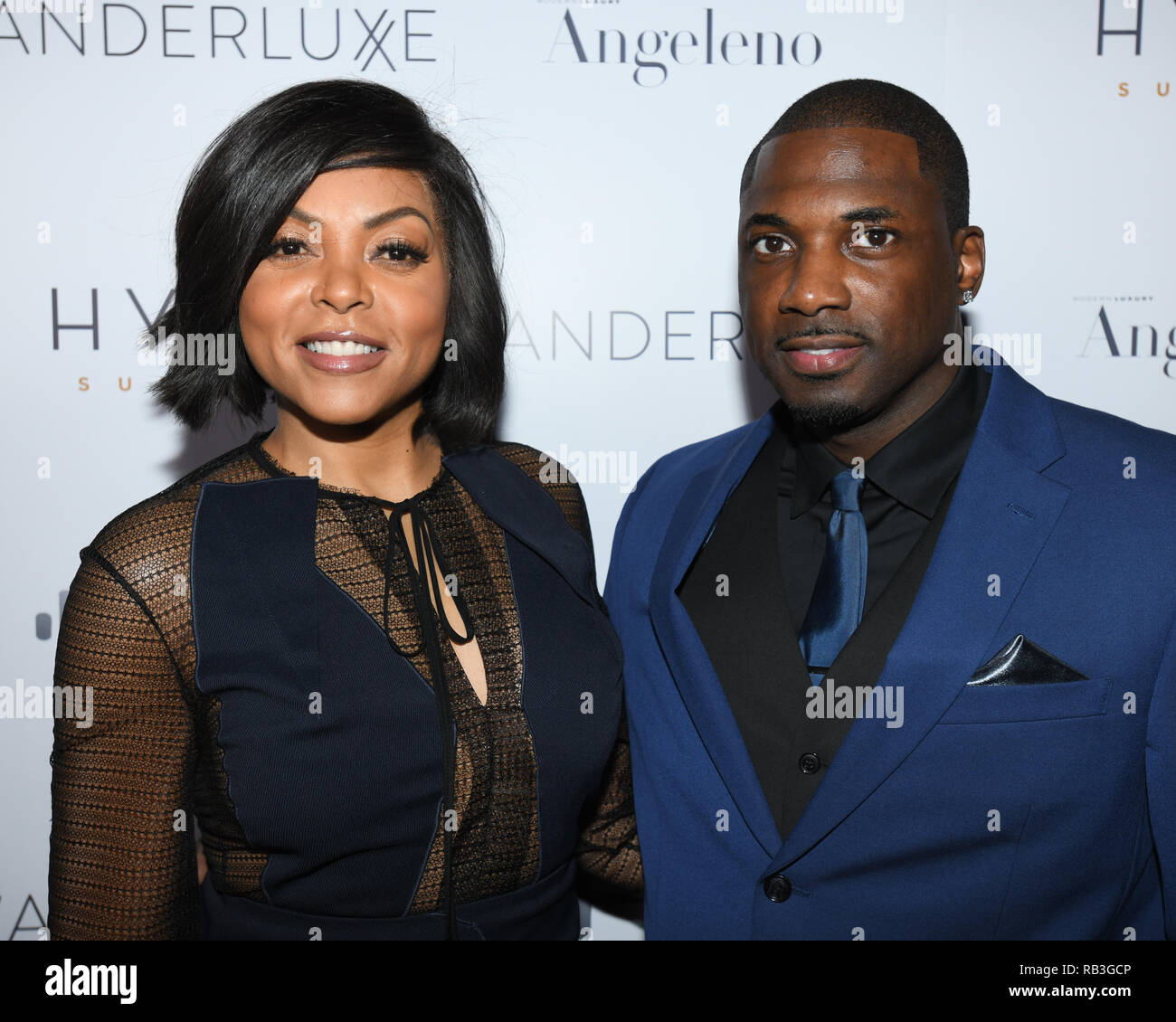 Actress Taraji P. Henson and Mike T attends Angeleno Present "A Toast