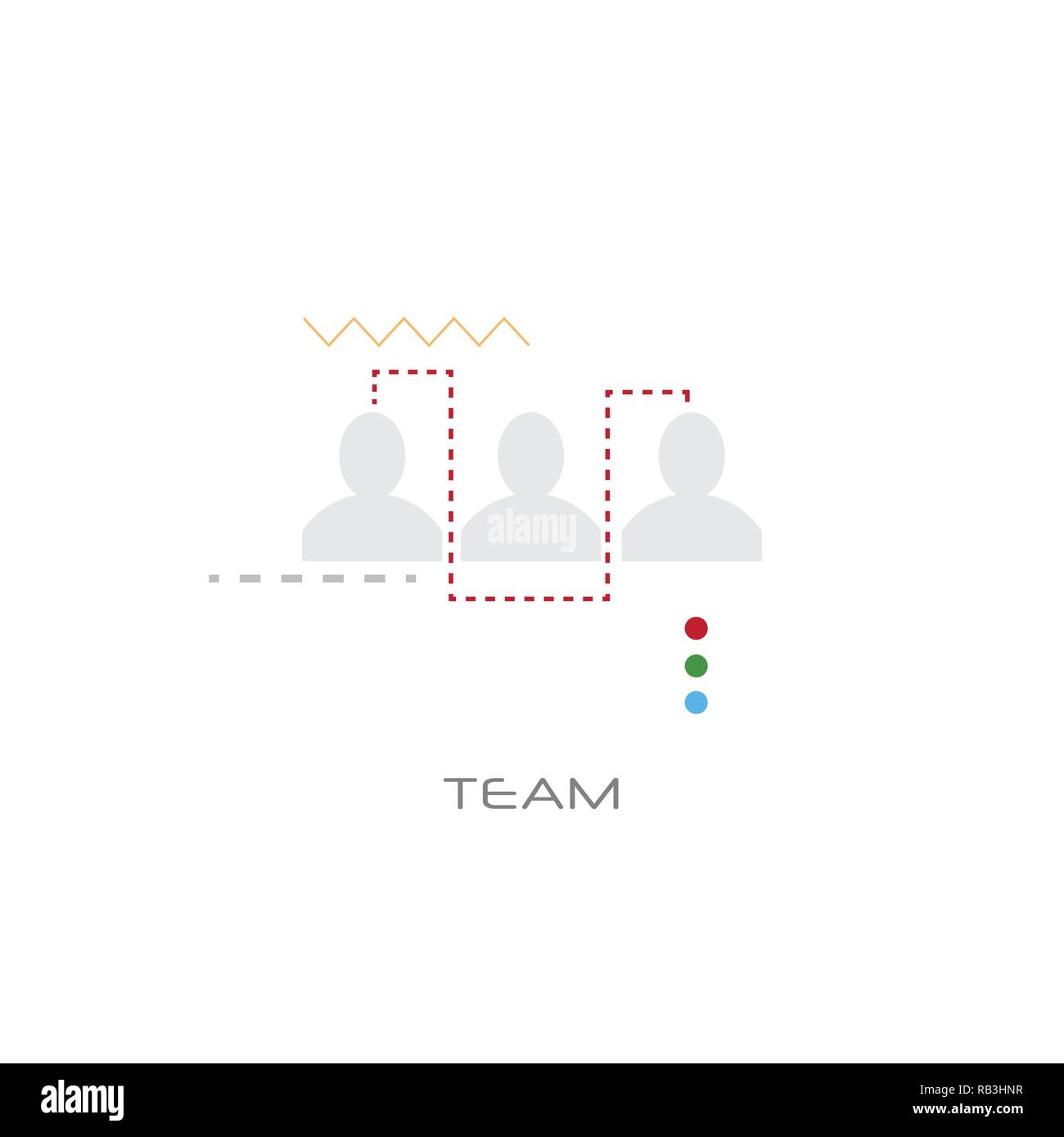 business people team successful teamwork concept flat style isolated ...