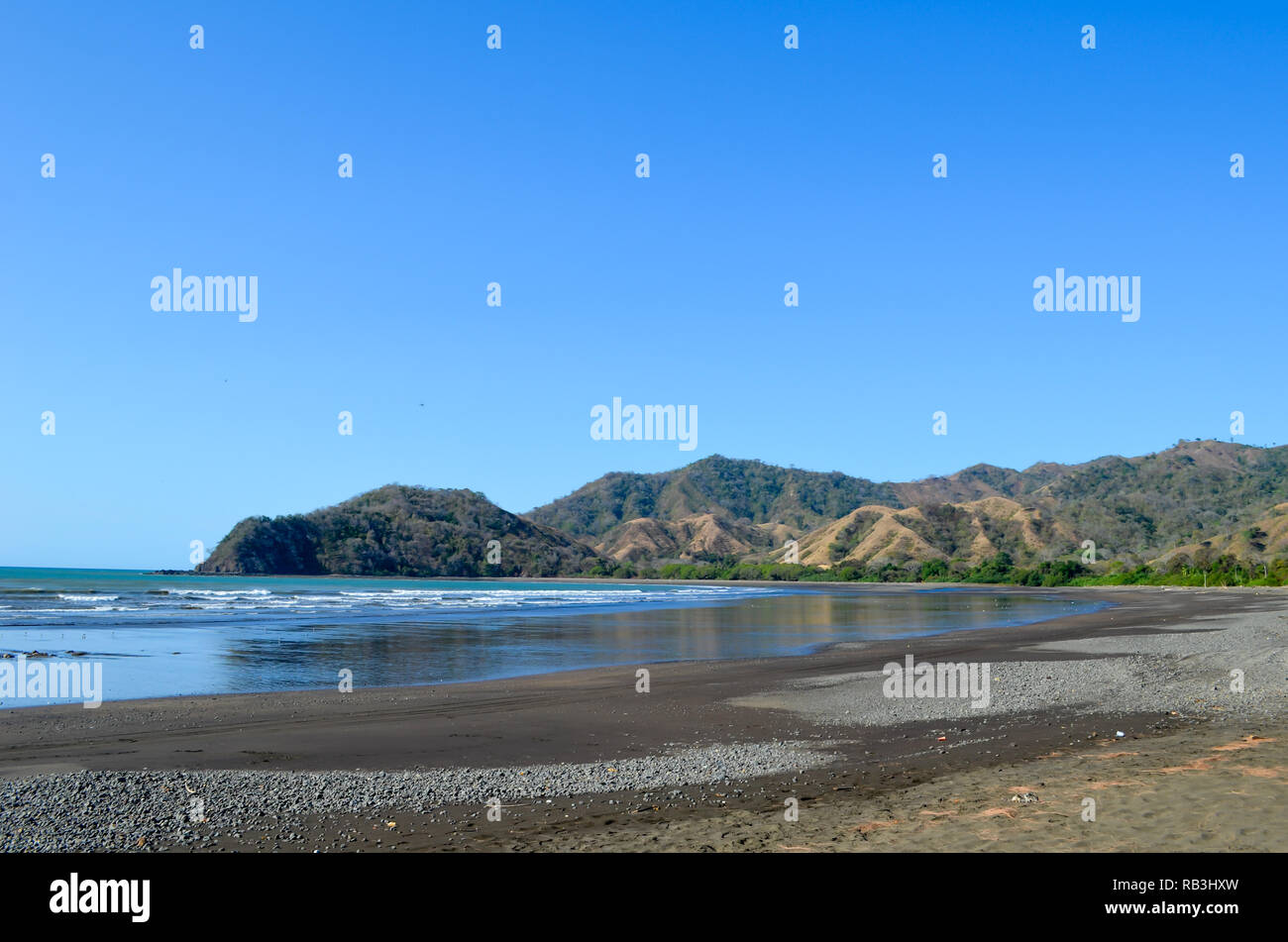 Playa Guánico, located in Los Santos Province, Panama Stock Photo