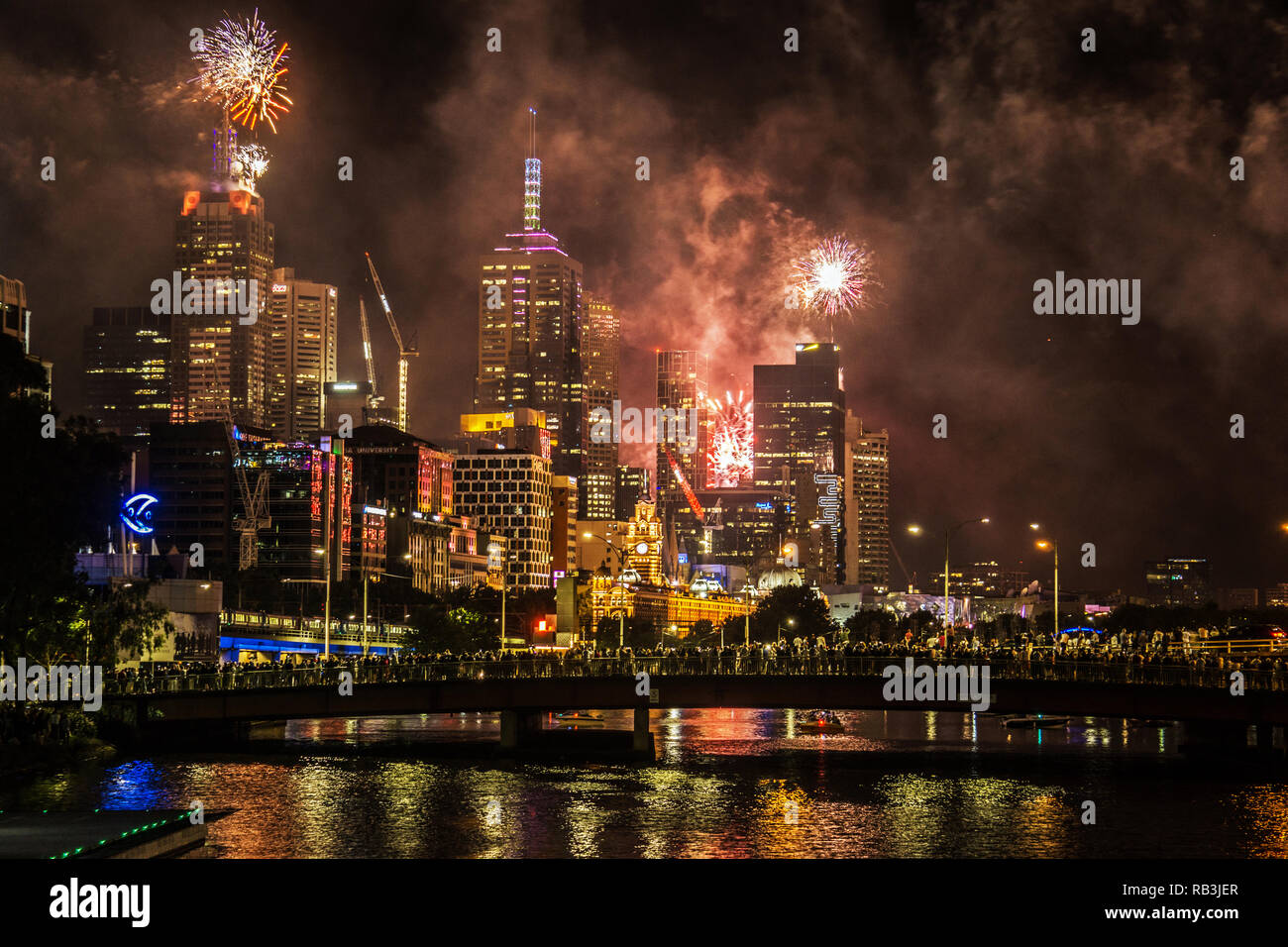 Melbourne fireworks hires stock photography and images Alamy