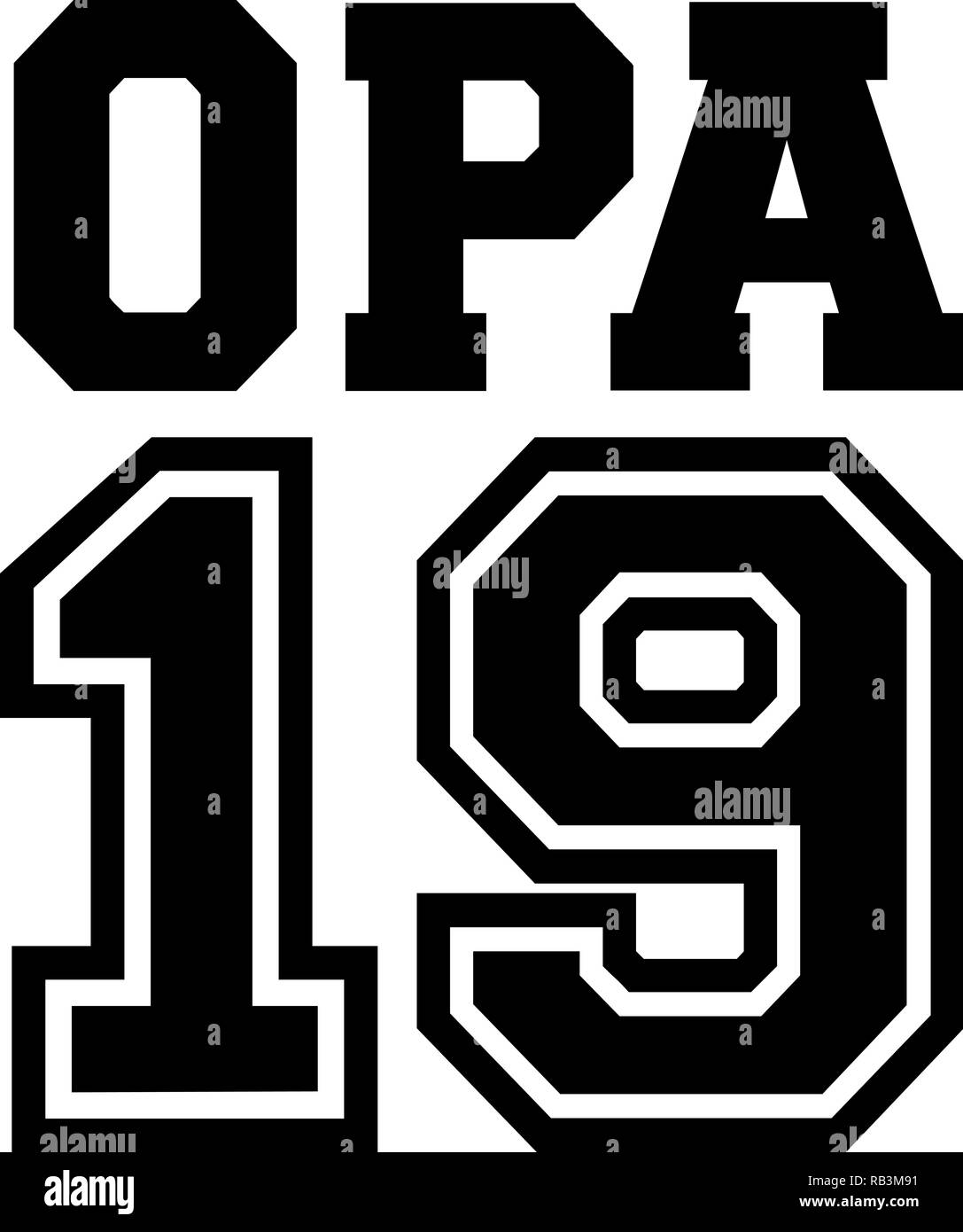 Grandpa 2019 german grandfather Stock Vector Image & Art - Alamy